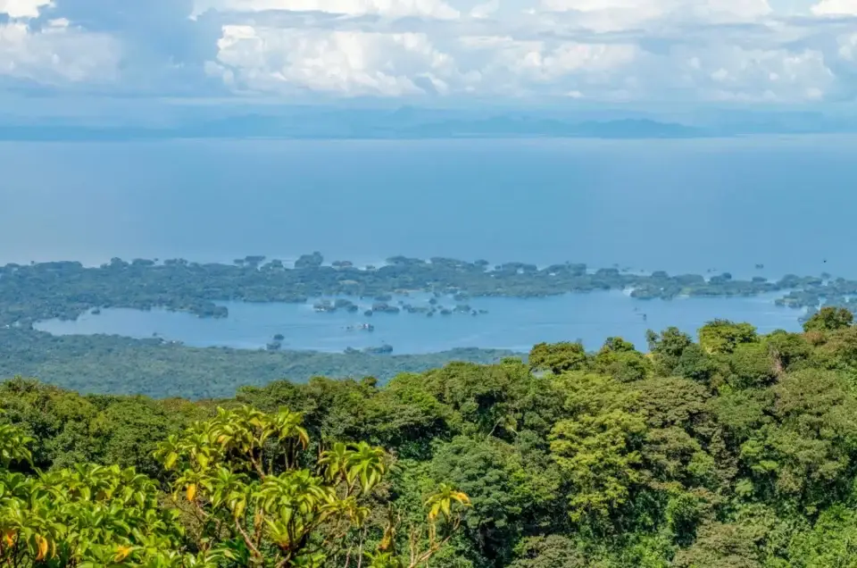 Les Isletas de Granada vues du ciel sur le lac Nicaragua