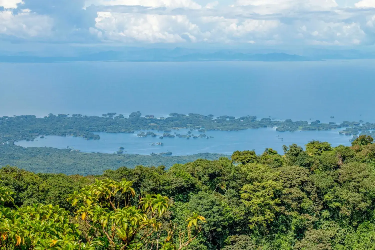 Les Isletas de Granada vues du ciel sur le lac Nicaragua